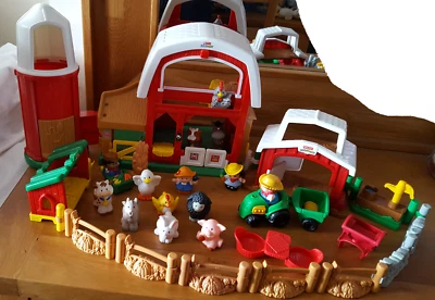 £25 • Buy Fisher Price Little People Farm House, Animals & Figures Toy Playset Bundle