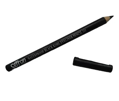 Saffron Waterproof Black Kohl Eyeliner Pencil Eye Liner No. 111 • £2.49