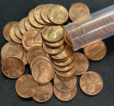 1969-S Lincoln Memorial Cent Penny Roll (50 Coins) ENN Coins • $39.95