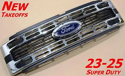 OEM Factory 23-25 Super Duty XLT Chrome Grille + Emblem OE Grill F250 F550 XL • $614.99