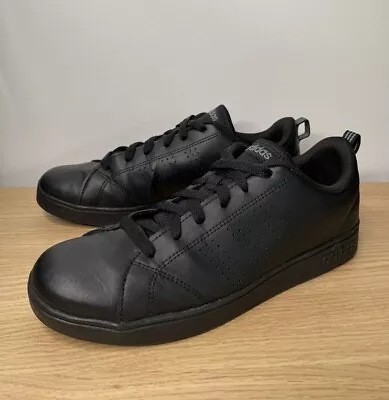 Adidas Women's Black Advantage Clean Court Sports Sneaker Shoes Size US 7 24.5cm • $19.99