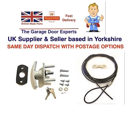 £3.75 • Buy HENDERSON Garage Door LOCK T Handle Parts 35mm SHORT SHAFT Repair Kit Spindle
