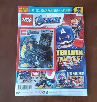 Lego Marvel Avengers Comic Magazine Issue 15 With Black Panther Minifigure Toy • £10.49