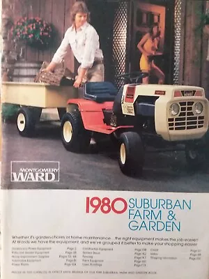 Montgomery Ward 1980 Color Farm Catalog Lawn Garden Tractor Tool Tiller Mower • $142.99