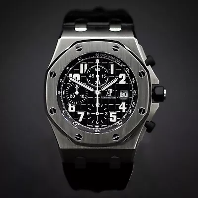 Audemars Piguet Royal Oak Offshore “Black Themes” FULL SET Ref. 26170ST • $20895