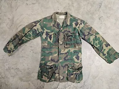 Original Vietnam War USMC  1970s Jungle Combat Camouflage Jacket Medium-Long • $10