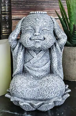 Ebros Zen Meditating Japanese Bosatsu Jizo Monk On Lotus Throne Statue 4  Tall • $18.49