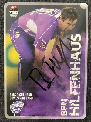 $1.49 • Buy Ben Hilfenhaus Signed Hobart Hurricanes 2014 KFC Big Bash BBL T20 Cricket