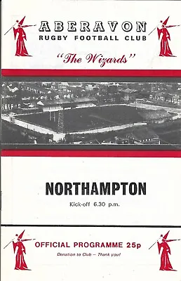 Aberavon v Northampton Saints 5 Apr 1985 RUGBY PROGRAMME • £4.99