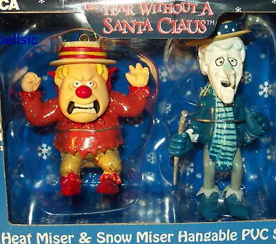 NEW Year Without A Santa Claus Ornament Set Heat Miser And Snow Miser NECA PVC • $106.99