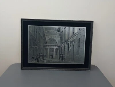 Metal Plate Etching Picture 19TH CENTURY LONDON STOCK EXCHANGE John Ward • £50
