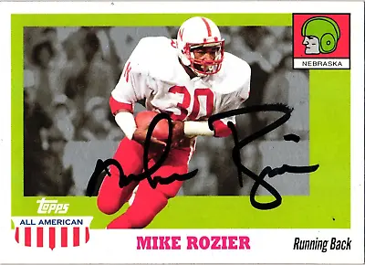 Mike Rozier #57 Signed 2005 Topps NFL Football Card Heisman AUTO Oilers Falcons • $10.39
