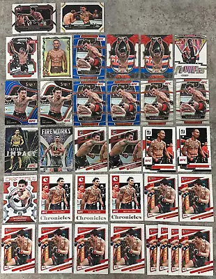 Panini Prizm & Topps Chrome Huge Sp Ssp Lot (34) Max Holloway Ufc 300 Bmf Debut • $1.99