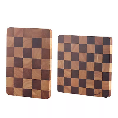 Vintage Checkerboard Chopping Butchers Block Cutting Board 11*11in/8*11in • $83.79