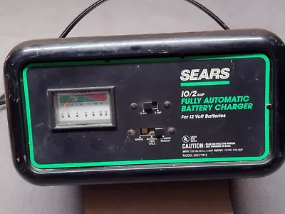 Vintage Sears 10/2 Amp Fully Automatic Battery Charger Model 200.71212 • $46.95