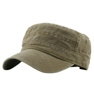 Men's Cap Army Hat Cadet Castro Military Patrol Baseball Summer Camo Camouflage • £5.99