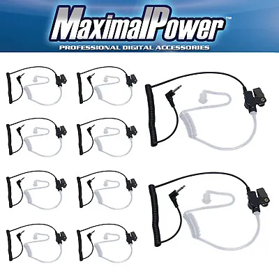 MaximalPower 3.5mm Listen-ONLY Surveillance Headset For Two-Way Radios (10 Pack) • $82.50