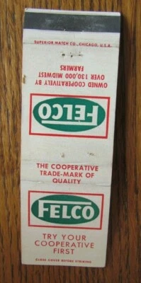 £5.72 • Buy Farm Related: Felco Farmers Elevator (fort Dodge, Iowa) Matchbook Matchcover -f8