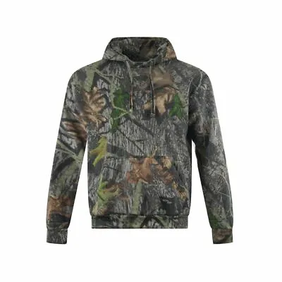 Camouflage Hoodie Hood Green Army Hooded Jumper Pullover Mossy Camo Adults Mens • $28.52