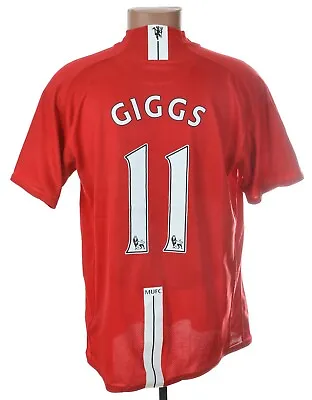 Manchester United 2007/2009 Home Football Shirt Jersey Nike L #11 Giggs • $119.99