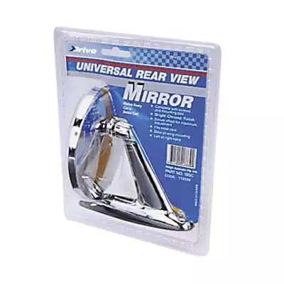 Universal Single Chrome Round Side Door Mirror • $38