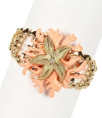 Monique Leshman Under The Sea Stretch Bracelet - Coral New • $40.47