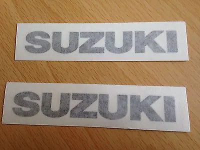 Suzuki Motorbike Motorcycle Fairings Tank Stickers Decals X2 @ 100 X 15mm Black • £3.62