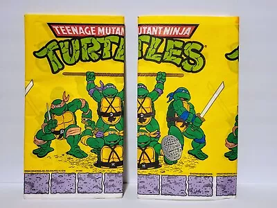 Lot 2-Pack VTG 1989 TMNT Tablecloth Birthday Party Teenage Mutant Ninja Turtles • $24.99