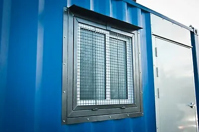 Cargo Container 3 X 3 Security Window - Steel Mesh - EZ Install - Free Shipping • $1000