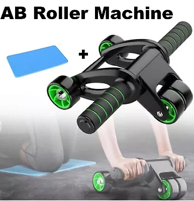 AB Abdominal Waist Workout Exercise Gym Fitness Wheel Roller Wheels Knee Pad • $38.99