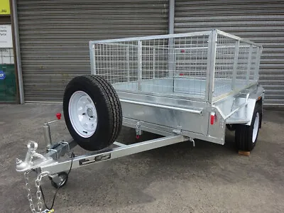$1999 • Buy 7' X 5' GAL TRAILER WITH 600mm CAGE - FULLY WELDED - HEAVY DUTY
