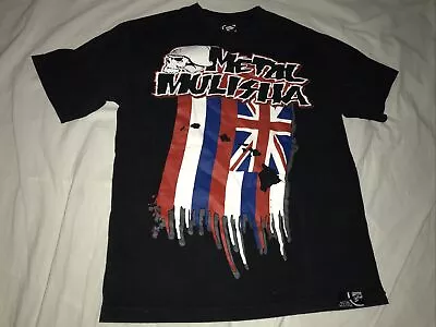 Metal Mulisha Hawaii Flag Design Black T Shirt Missing Size Tag • $14.88