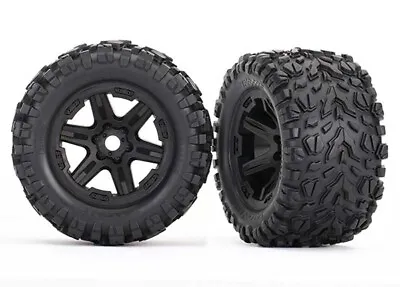 Traxxas 8672 Assembled Complete Pre-Glued Tires & Wheels TSM Rated E-Revo 2.0... • $39.95