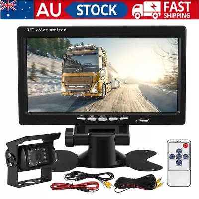 7  Wireless Rear View Monitor WIFI Reverse Camera Kit Caravan Bus Truck • $75.89