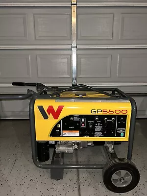 2019 Wacker Neuson GP5600A 5000 Watt Portable Generator Wheels • $2250