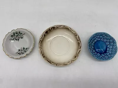 Lot Of 3 Vintage Ashtrays Dishes Blue Is Japan Tops In Quality Spin Original • $29.99