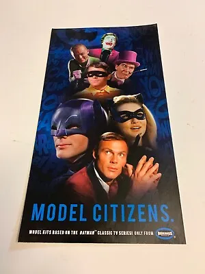 Moebius Models Batman Robin Villains 1966 Dealer Poster Post Card Joker Riddler • $24.99