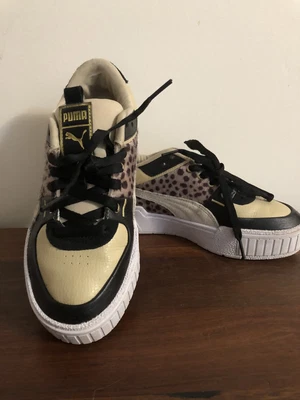 $50 • Buy Puma Cali Sport Leather Suede Leopard Platform Sneaker Runners 38.5 8