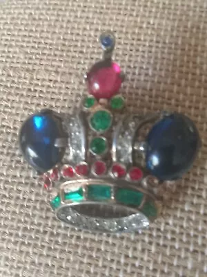 Vintage Crown Trifari Alfred Philippe Royal Crown Pin Brooch Pat. No 137542 • $61