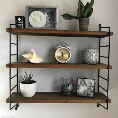 £15.94 • Buy 3 Tier Floating Shelves Metal Brackets Wall Mounted Shelf Over Toilet Bathroom