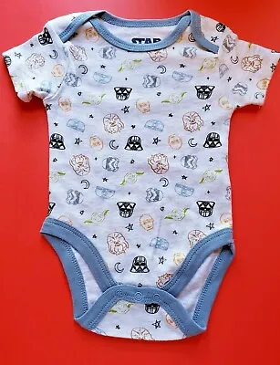 Unisex Infant Star Wars Character Gray Blue Size 3-6 Months Bodysuit Nwt • $15.99