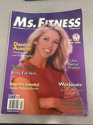 MS. FITNESS Bodybuilding Muscle Magazine DENISE AUSTIN 2002 • $6.49