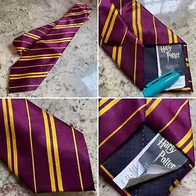 𝅺HARRY Potter Tie Maroon Red Yellow Stripped • $15