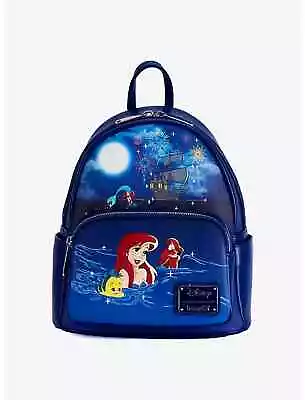 Disney Loungefly Little Mermaid Ariel Fireworks Glow And Light-up Mini Backpack • $69.34