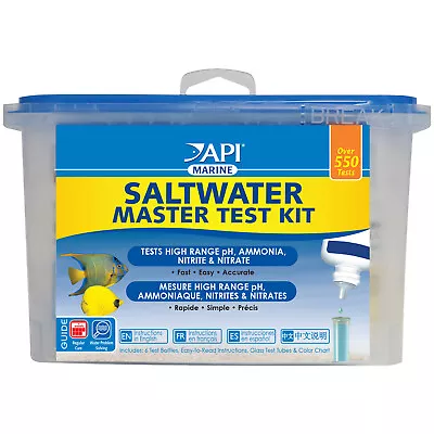 API Saltwater Master Test Kit Marine PH Ammonia Nitrite Nitrate Multi Test Kit • $35.99