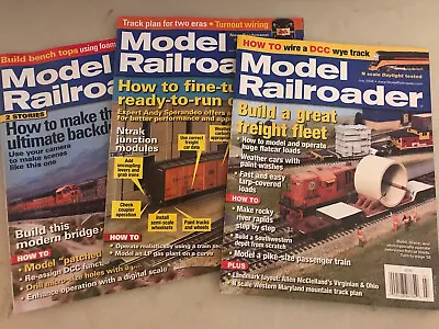 Lot Of 3 Model Railroader Magazines 7/2008 8/2011 7/2012 • $5.50