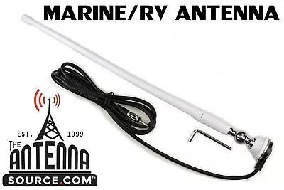 Marine WHITE Rubber Ducky 15  Antenna Kit For Your Boat Yacht  Sailboat  RV • $17.99