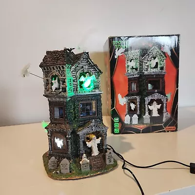 Lemax Spooky Town Ghostly Manor Motion Sounds Lights Tested • $79.95