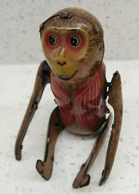£40 • Buy Vintage Wind Up Tin Tumbling Monkey