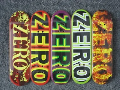 Zero Tech Deck Lot Of 5 Skateboards 96mm Fingerboard Decks Vintage Jamie Thomas • $25
